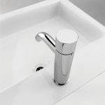 Touchless Faucets - Deck Mounted Bathroom Faucet - Touch free electronic faucet for deck mounted installations Extreme_E_B_with_sink