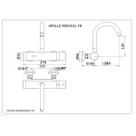 Apollo Medical F Touchless Wall Faucet