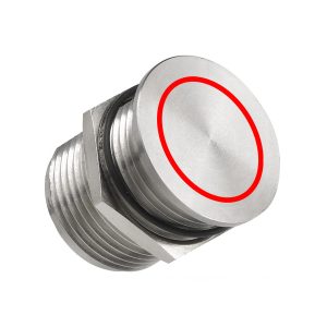 Electronically operated always open piezo switch. Available in Aluminum or stainless steel body, Red and Green LED indications