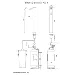 Dimensional Drawing - Touchless Automatic Soap Dispenser - Elite_Soap_Dispenser_Plus_B-pdf
