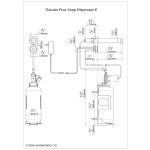 Dimensional Drawing Touchless Automatic Soap Dispenser Tubular Prox Soap Dispenser E