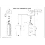 Dimensional Drawing - Touchless Automatic Soap Dispenser - Tubular_Prox_Soap_Dispenser_2030B-pdf