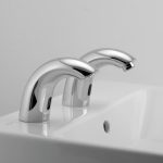 Touchless Faucets - Deck Mounted Bathroom Faucet - Touch free electronic faucet for deck mounted installations Easy+SwanSD half profile26