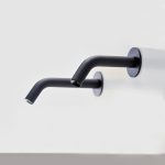 Touchless Faucets - Wall Mounted Bathroom Faucet - Touch-free wall-mounted electronic faucet - Extreme CS black duo