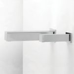 Touchless Faucets - Wall Mounted Bathroom Faucet - Touch free electronic faucet for brick wall installations Quadrat 2030 L Duo