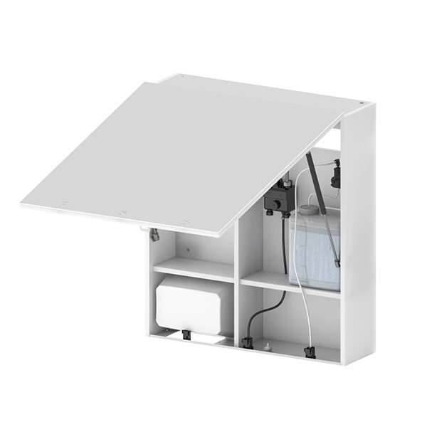 SWAR | behind mirror soap water air - Complete sanitary cabinet with a lockable mirror