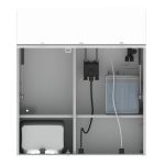 SWAR 800 - behind mirror soap water air - Complete sanitary cabinet with a lockable mirror