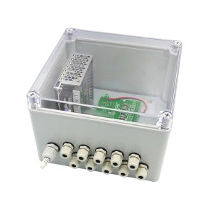 Transformer junction box for soap dispensers