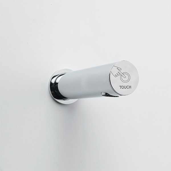 Touch-operated self-closing electronic wall-mounted faucet - Tubular Touch