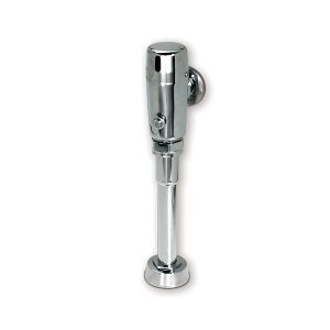 Touch-free electronic W.C. flush valve with a rear inlet and a mechanical override button - Venus 3002