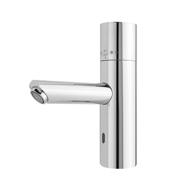 Thermostatic and touch free electronic faucet for deck mounted installations Trendy 1000T series