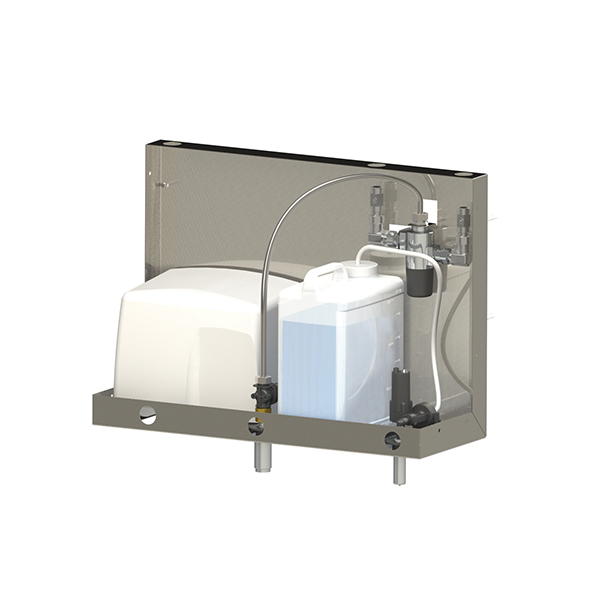Soap Water Air Module - Modular touch-free system for integration behind the mirror