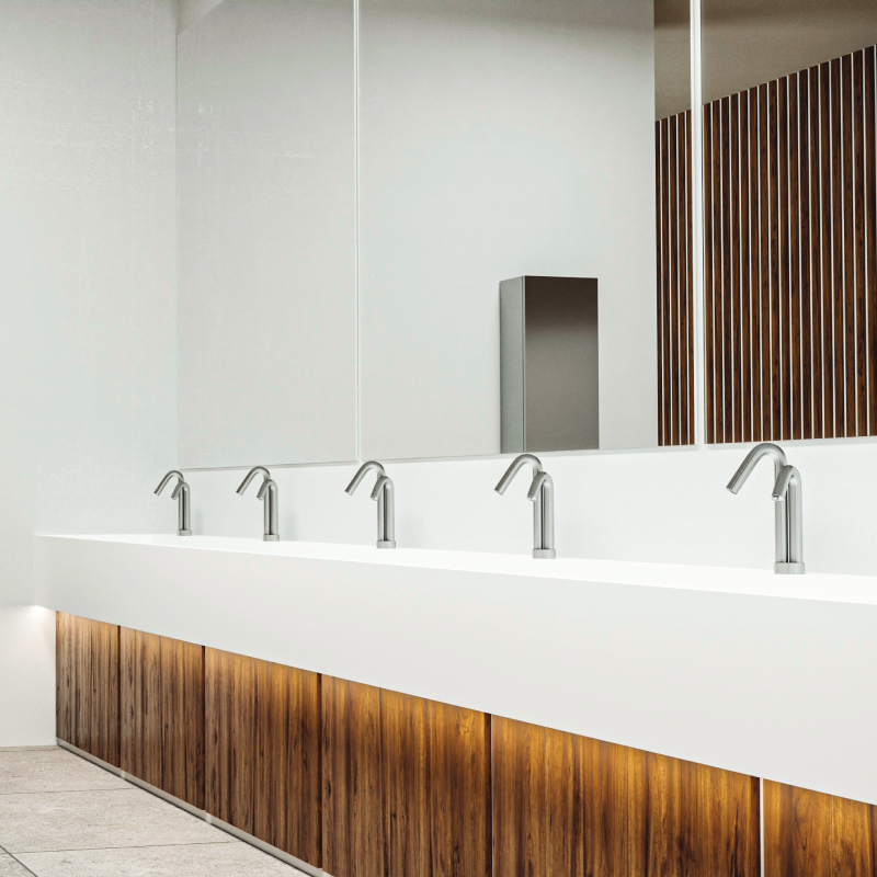 Deck mounted touchless automatic soap dispensers_