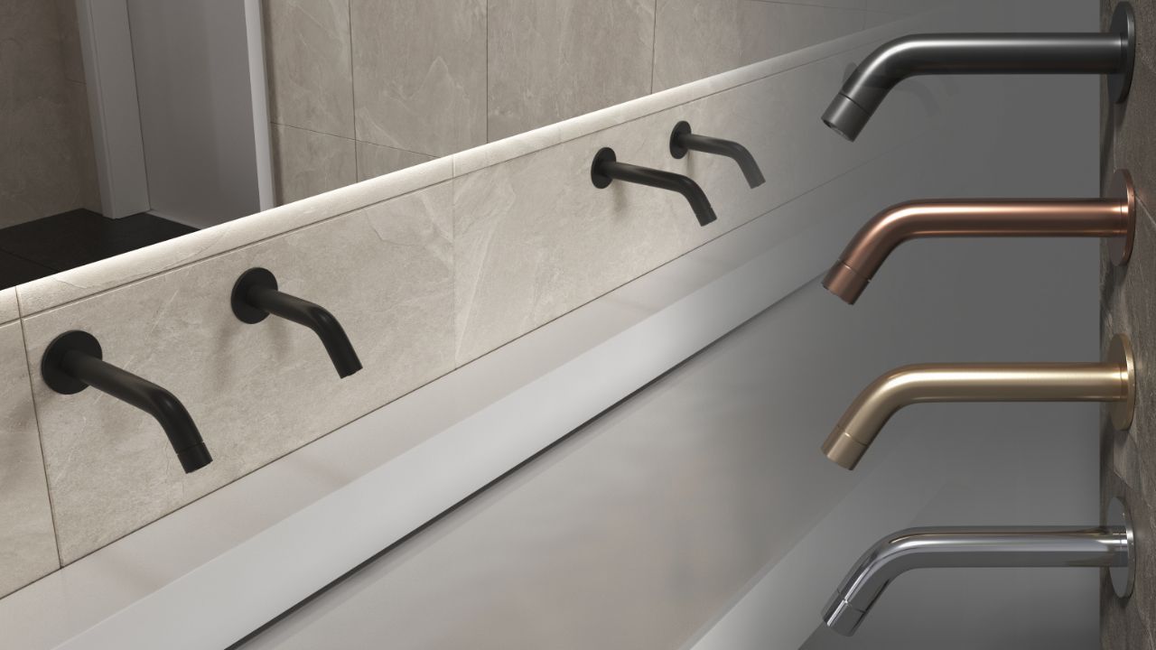 Extremes cs duo – wall mounted touchless faucet and automatic soap dispenser