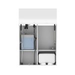 SWAR City - Sanitary cabinet with a lockable mirror for budget projects