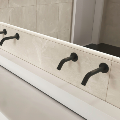 Extreme CS faucets and soap dispensers in matte black